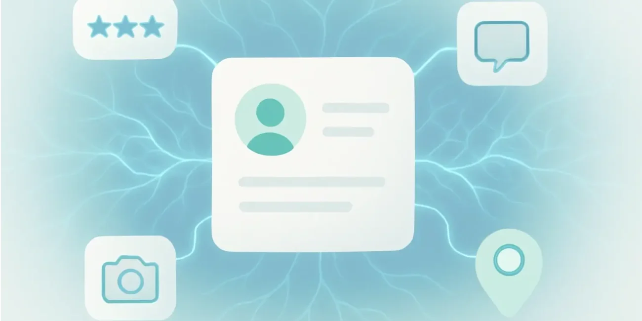 AI tools optimizing a Google Business Profile for better local search visibility