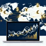 Live exchange rate tracking dashboard showing USD EUR GBP currency conversions for a global online store