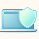 A graphic showing a shield protecting a smartphone and laptop, symbolizing online privacy tools for 2025.