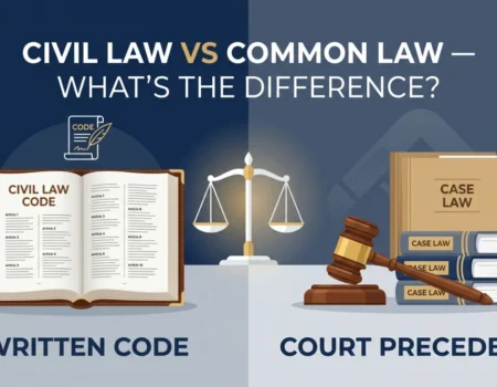 Civil Law vs Common Law — Key Differences Explained in Simple Words