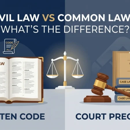 Civil Law vs Common Law — Key Differences Explained in Simple Words