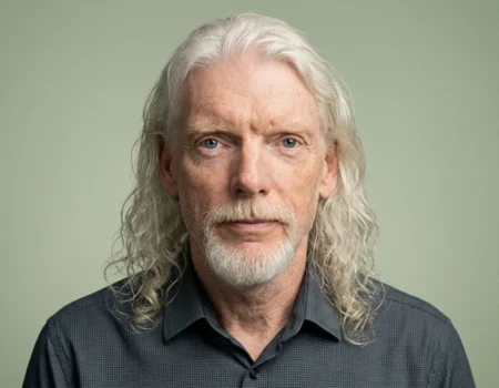 Dan Clancy net worth 2026 — Twitch CEO portrait with estimated $20-25 million wealth breakdown from Google, Nextdoor, and Amazon RSUs
