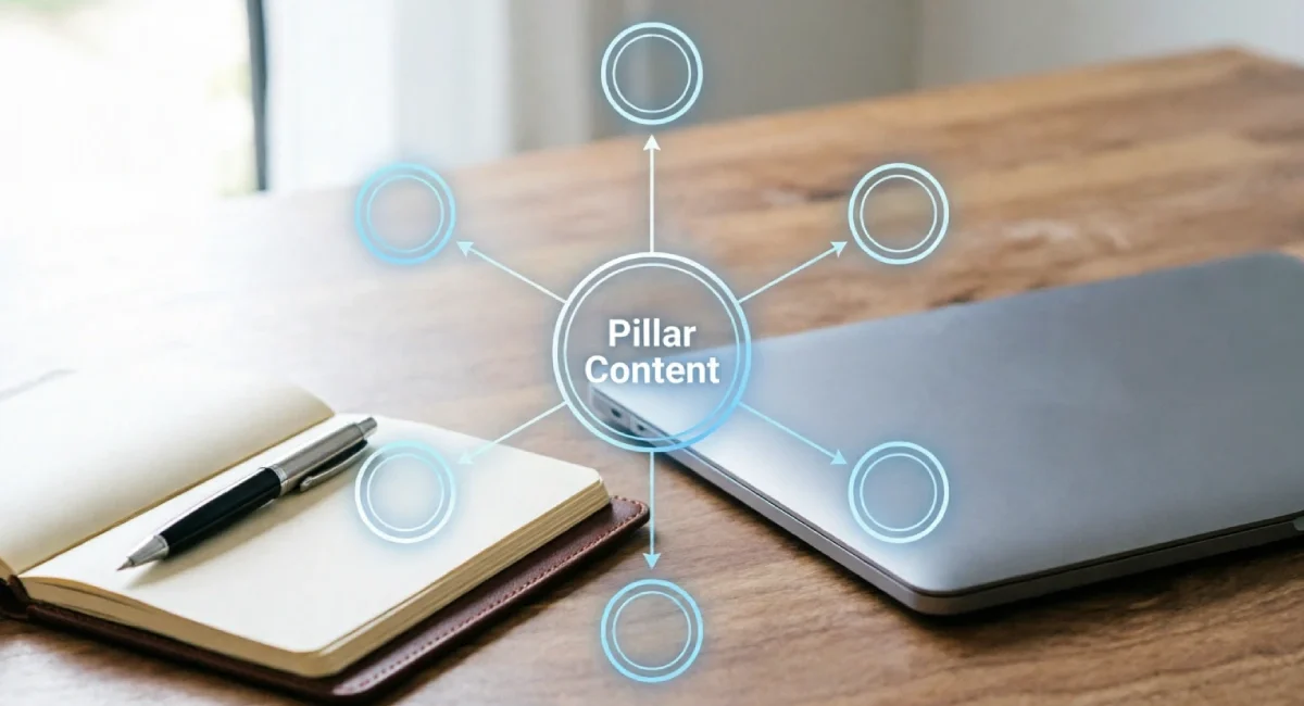 How to build a content silo diagram with pillar page and cluster pages