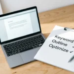 First SEO blog post checklist with ranking steps for 2026