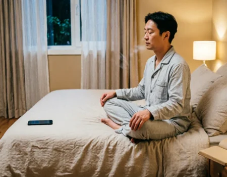 10-minute wind-down routine for peaceful bedtime relaxation