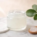 is petroleum jelly bad for you - jar of petroleum jelly with skincare tools