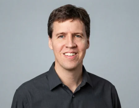 Jeff Kinney, creator of Diary of a Wimpy Kid, smiling confidently — estimated net worth of $150 million in 2026