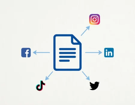 blog post repurposing workflow turning one article into five social posts