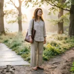 brain prefers familiar routines even when unhappy, person standing at a path choosing between old comfort and new change