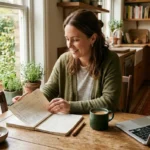 Financial wellness for everyone — person calmly reviewing budget at home