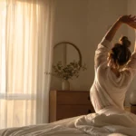 Person waking up peacefully in sunlight — tips to fix your body clock