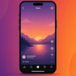 instagram reels no views mistakes illustration showing low engagement smartphone screen