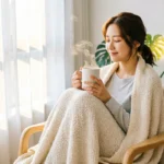 Low energy Saturday routine cozy morning rest by window