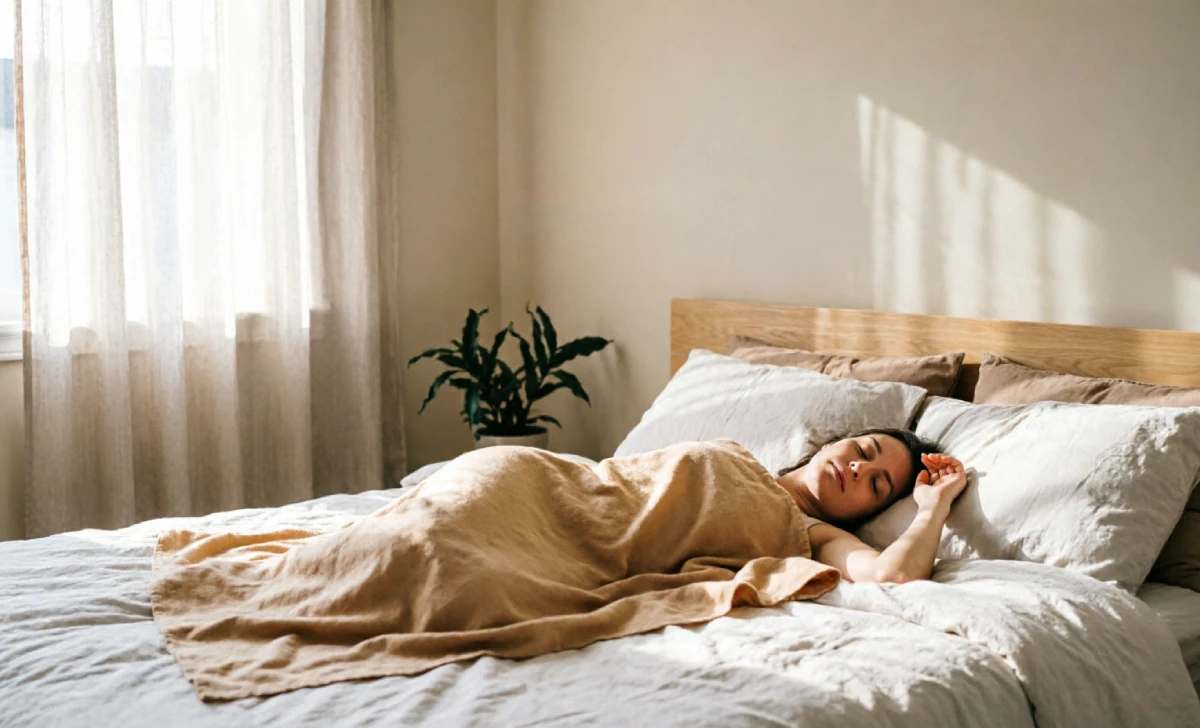 Person resting peacefully during a guilt-free midday nap