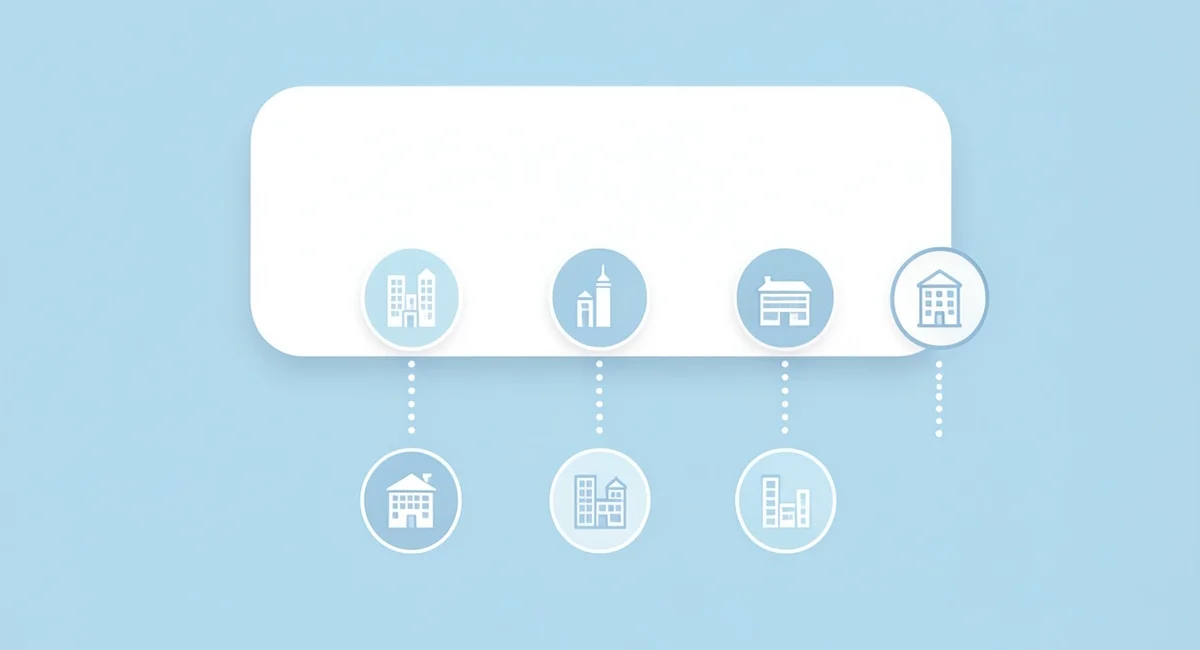 Programmatic SEO for beginners illustration showing one template generating multiple web pages from data