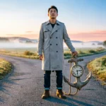 Person releasing anchor symbolizing sunk cost fallacy habits