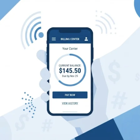Smartphone displaying a mobile billing app representing Verizon's 2026 plan and pricing changes