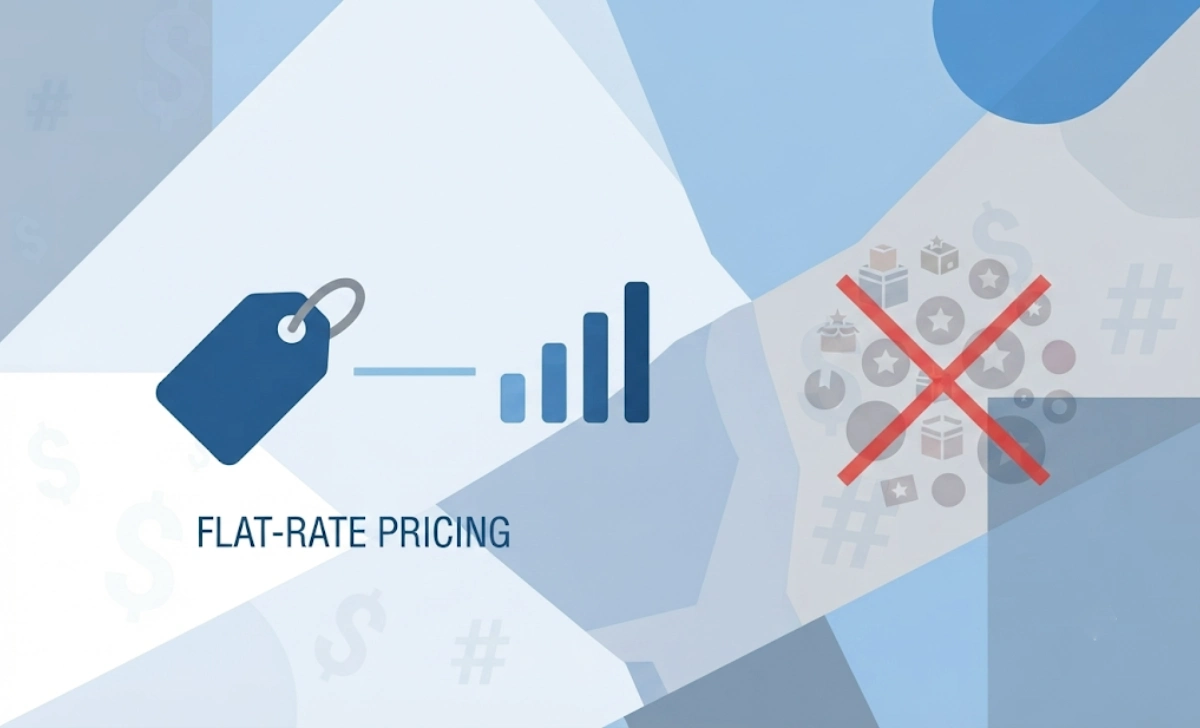 illustrating Verizon's flat-rate Simplicity plan pricing structure