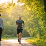 walking vs running benefits comparison on outdoor trail