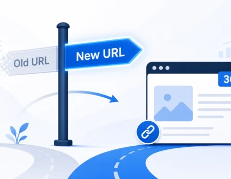 What is 301 redirect explained through URL forwarding illustration for SEO