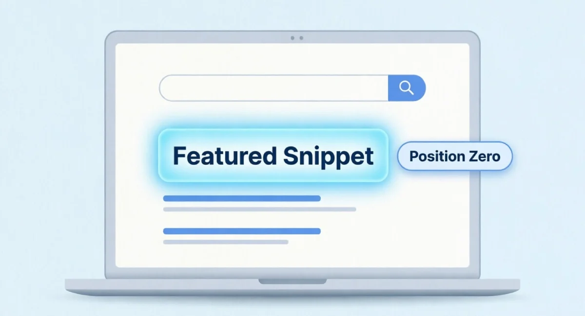 what is a featured snippet example shown on Google search results page