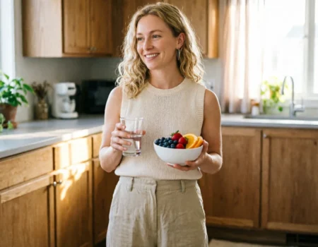 Why metabolic health matters shown through a healthy morning wellness routine